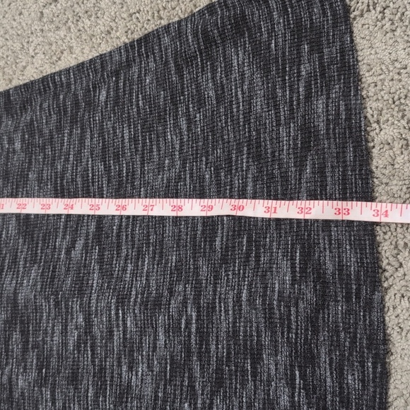 Free People Stone Cold Split Back Turtleneck Heathered Gray Black Medium - Picture 10 of 12